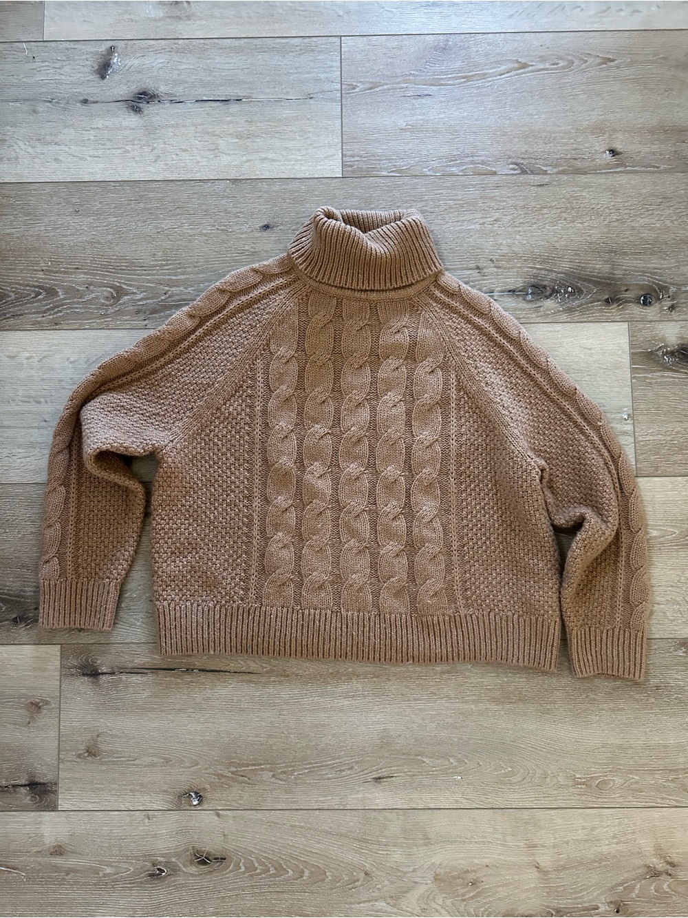 Gap Cable Knit Turtleneck Sweater S/P Wool Alpaca Blend